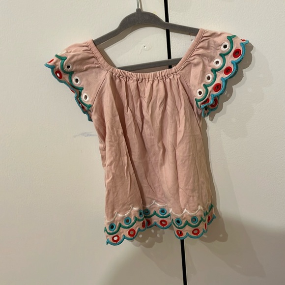 Embroidered Cap Sleeve Mini Boden tank size 3-4 - Picture 1 of 4